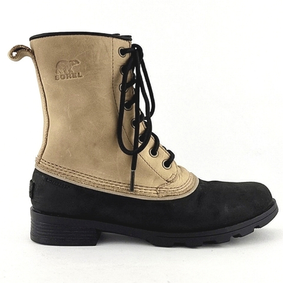 Sorel Emelie 1964 Women's Waterproof Cold  Weather Block Heel Tan Boots Size 7 - Picture 3 of 15